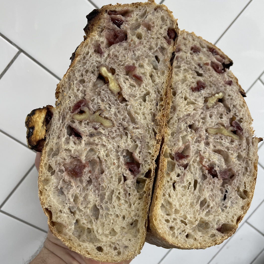 Cranberry & Walnut Sourdough Loaf